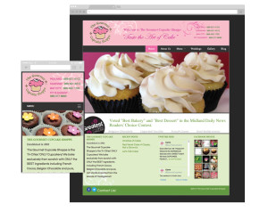 The Gourmet Cupcake Shoppe home page